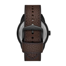 Load image into Gallery viewer, Bronson Twist Brown Leather Watch

