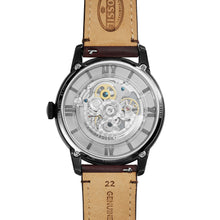Load image into Gallery viewer, Townsman Automatic Dark Brown Leather Watch
