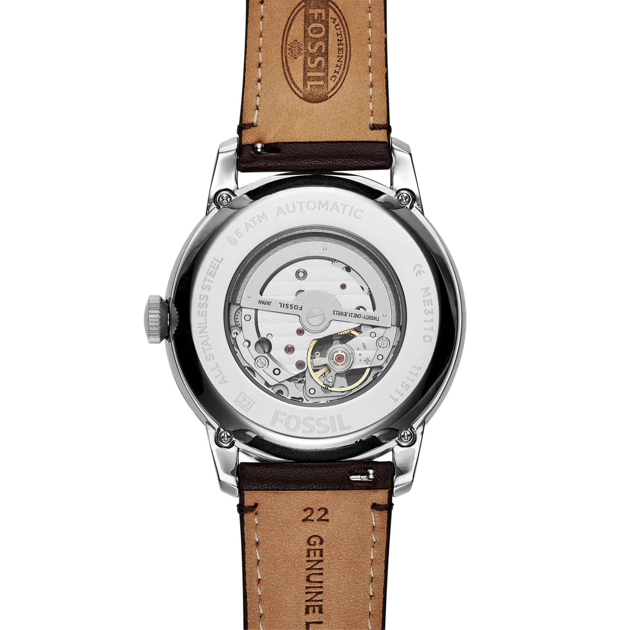 Fossil Townsman Automatic Brown Leather Watch – Fossil Malaysia