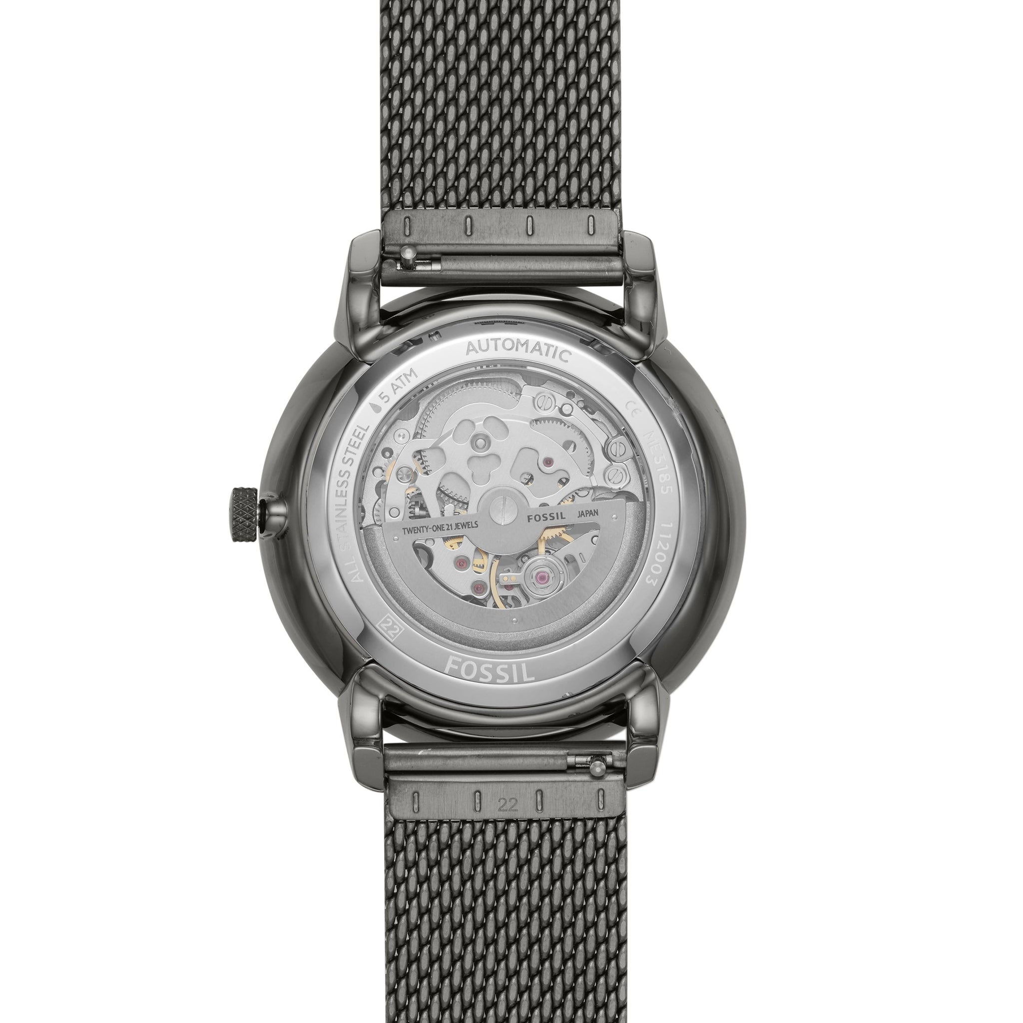 Fossil Neutra Automatic Smoke Stainless Steel Watch – Fossil Malaysia