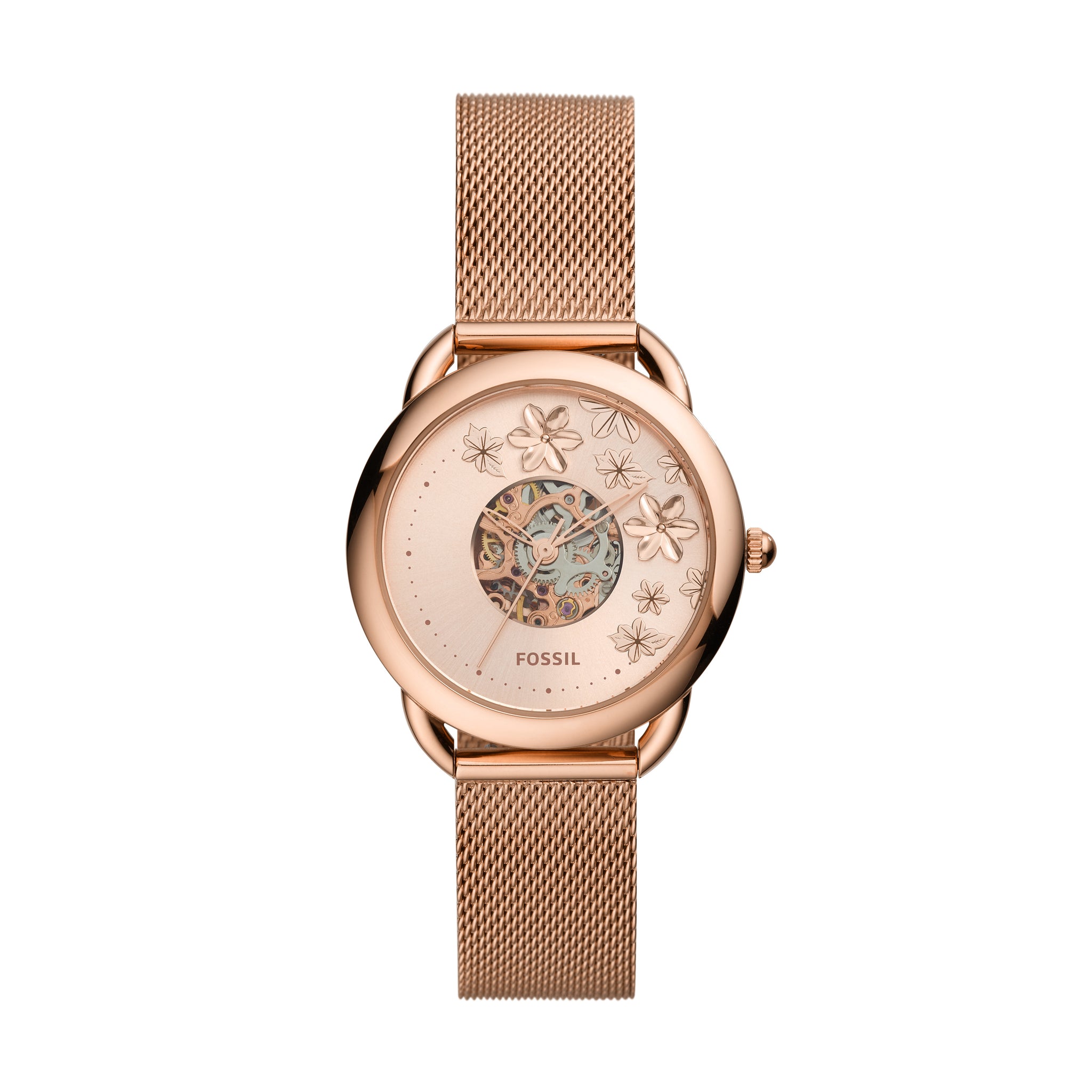 Damenuhr Tailor Damenuhr Automatik Rosegold Fossil Stella Fossil