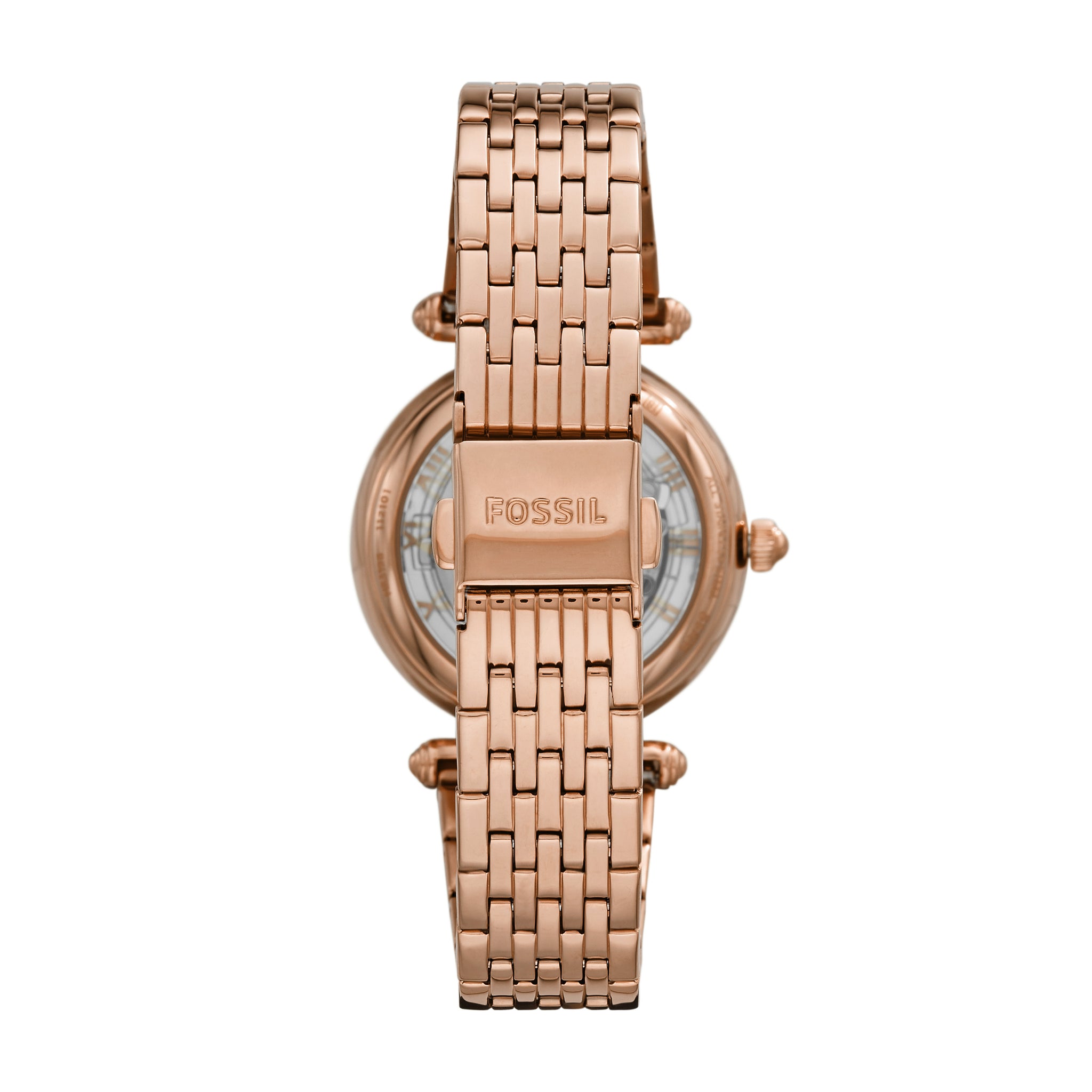 Fossil Lyric Automatic Rose Gold Tone Stainless Steel Watch Fossil Malaysia