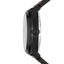 Load image into Gallery viewer, Everett Automatic Dark Brown Eco Leather Watch
