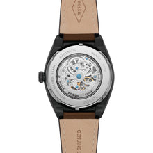 Load image into Gallery viewer, Everett Automatic Dark Brown Eco Leather Watch
