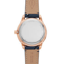 Load image into Gallery viewer, Stella Automatic Navy Eco Leather Watch
