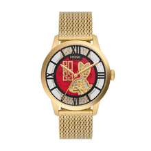 Load image into Gallery viewer, Lunar New Year Townsman Automatic Gold-Tone Stainless Steel Mesh Watch
