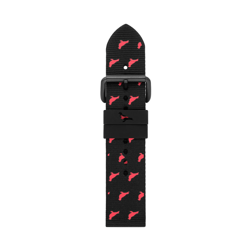 STAPLE x Fossil Limited Edition 22mm Black rPET Strap