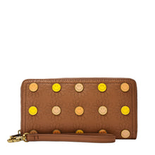 Load image into Gallery viewer, Fossil x Smiley® Vegan Cactus RFID Zip Clutch
